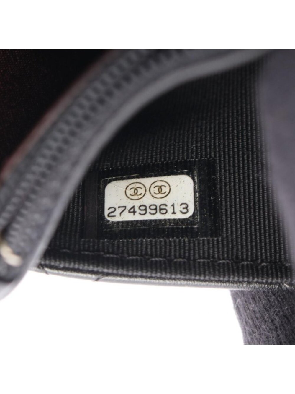 Chanel Shoulder Bag 2.55 Black Leather Quilted Chain Wallet - Picture 5 of 8